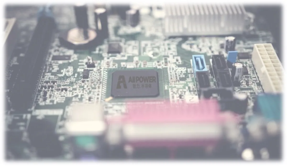 ALLPOWER semiconductor device shown on a circuit board
